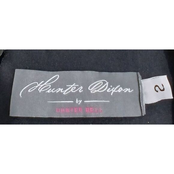 Hunter dixon hunter bell womens size 2 cap sleeve gold black Party Cocktail - Picture 5 of 7